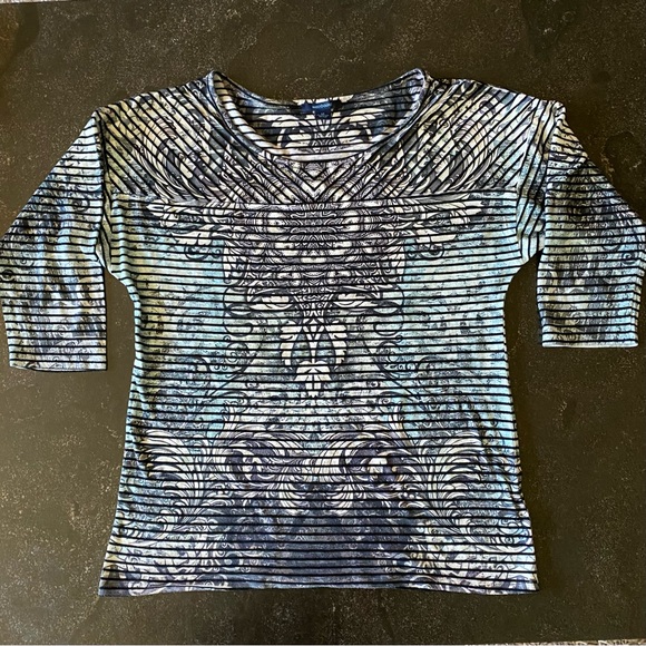 🦚HOST PICK🦚 Westbound Striped Knit Top - Picture 2 of 11